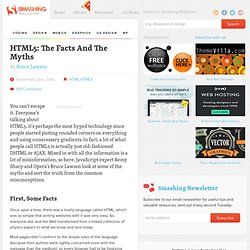 HTML5: The Facts And The Myths - Smashing Magazine