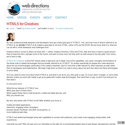 HTML5 for Creatives