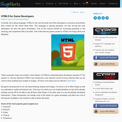 HTML5 for Game Developers