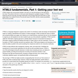 HTML5 fundamentals, Part 1: Getting your feet wet