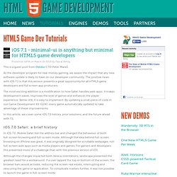 HTML5 Game Dev Tutorials