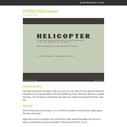 HTML5 Helicopter