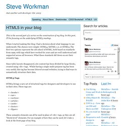 HTML5 in your blog