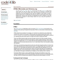 HTML5 Microdata and Schema.org