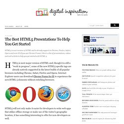 HTML5 Presentations To Help You Get Started with HTML 5