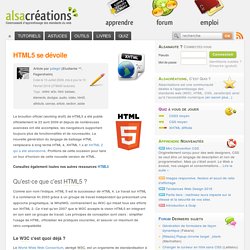 HTML5 se dévoile