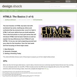 HTML5: The Basics (1 of 4)