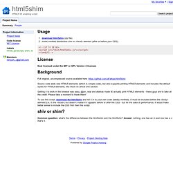 html5shim - HTML5 IE enabling script
