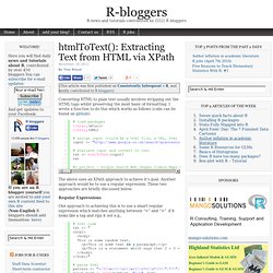 htmlToText(): Extracting Text from HTML via XPath
