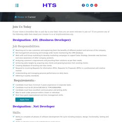 Explore Career With HTS Solutions