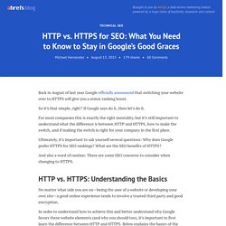 HTTP vs. HTTPS for SEO: What You Need to Know to Stay in Google’s Good Graces