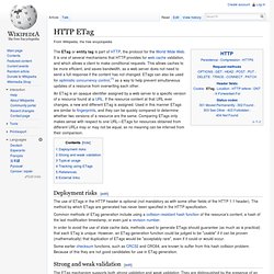 HTTP ETag