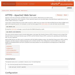 HTTPD - Apache2 Web Server