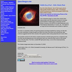 Hubble Eye of God - Helix Nebula Photo