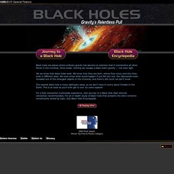 HubbleSite: Black Holes: Gravity's Relentless Pull