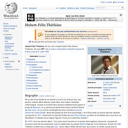 Hubert-Félix Thiéfaine
