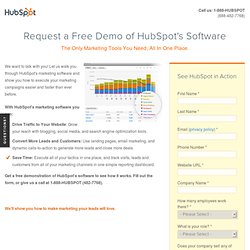 Free Demo of HubSpot's Software