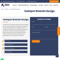 HubSpot Template Designing