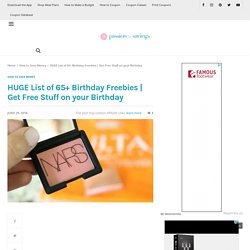 HUGE List of Birthday Freebies