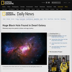 Huge Black Hole Found in Dwarf Galaxy