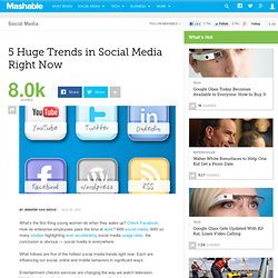 5 Huge Trends in Social Media Right Now