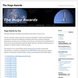 Hugo Awards by Year
