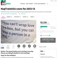 HugTrainUSA costs for 2012-13