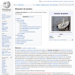 Huissier de justice