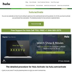 Enter Hulu Activation Code