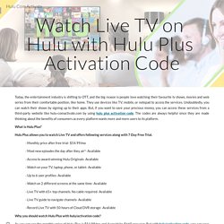 Hulu Com Activate