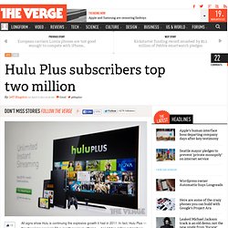 Hulu Plus subscribers top 2 million