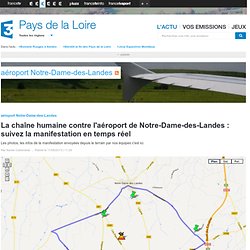 La chaîne humaine contre l'aéroport de Notre-Dame-des-Landes : suivez la manifestation en temps réel