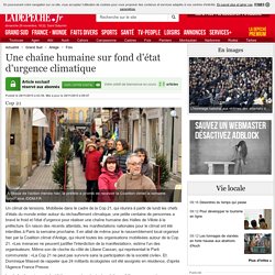 Une chaîne humaine sur fond d'état d'urgence climatique - 29/11/2015 - ladepeche.fr