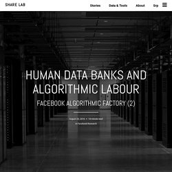 Human Data Banks and Algorithmic Labour