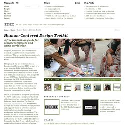 Work - Human Centered Design Toolkit - IDEO