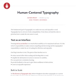 Human-Centered Typography