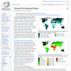 Human Development Index - Wikipedia