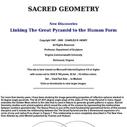 Human Form From Sacred Geometry