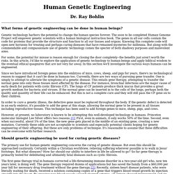 Human Genetic Engineering