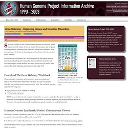 Human Genome Landmarks Poster