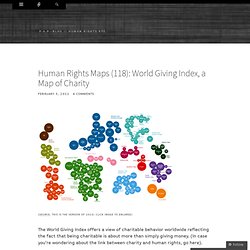 Human Rights Maps (118): World Giving Index, a Map of Charity
