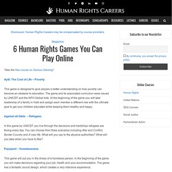 6 Human Rights Games You Can Play Online