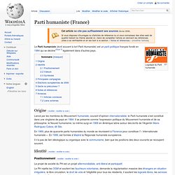 Parti humaniste (France)