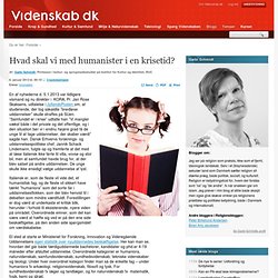 Hvad skal vi med humanister i en krisetid?