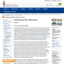 Leonardo da Vinci: Mona Lisa — Humanistinen tiedekunta