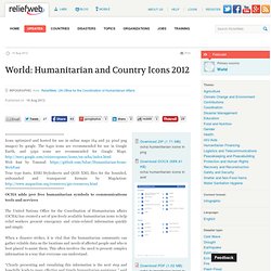 World: Humanitarian and Country Icons 2012 - World