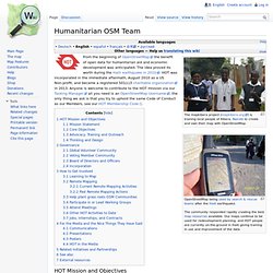 OSM Human- itarian Team