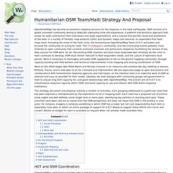 Team/Haiti Strategy And Proposal