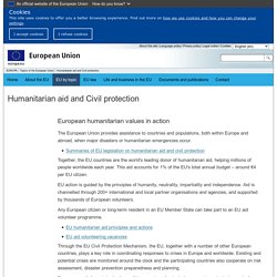 Humanitarian aid and Civil protection