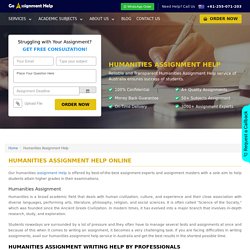 Humanities Assignment Help and Writing Services